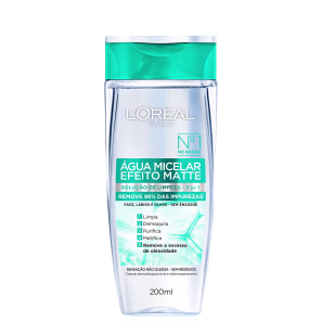 L'Oréal Paris Efeito Matte Solução de Limpeza 5 em 1 - Água Micelar 200ml