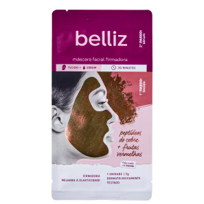 Belliz Firmadora Peptídeos de Cobre + Frutas Vermelhas - Máscara Facial 10g