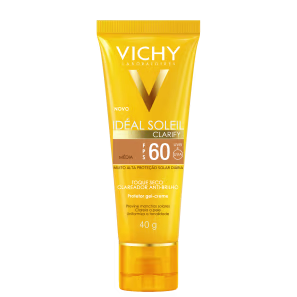 Vichy Idéal Soleil Clarify FPS 60 Cor Média - Protetor Solar Facial com Cor 40g