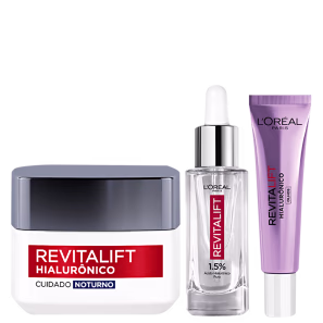 Kit L'Oréal Paris Revitalift Hialurônico Redutor de Linhas (3 produtos)