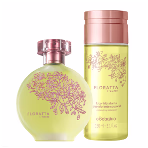 Combo Floratta L'Amore: Des. Colônia + Licor Hidratante Corporal
