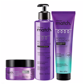 Combo Match Rotina Liberada Cabelos Cacheados