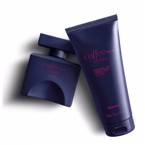 Combo Coffee Sense Man: Desodorante Colônia, 100 ml + Shower gel 2 Em 1, 200 g