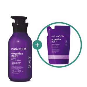Kit o Boticário Nativa SPA Orquídea Noire - Loção Noturna Desodorante Corporal 400ml + Refil 350ml