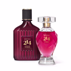Combo Botica 214 African Sunrise Fougére Amadeirado: Eau De Parfum 90ml + Loção Corporal 200g