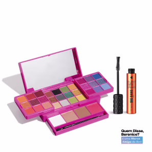 Combo Máscara de Cílios Big Bang 360º 10g + Palette Multifuncional Supernova 30,4g