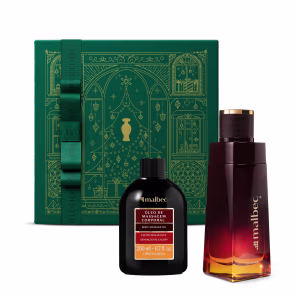 Combo Presente Malbec X: Desodorante Colônia 100ml + Óleo de Massagem 200ml+ Caixa Presenteável