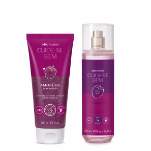 Combo Cuide-se Bem Amoruda: Sabonete Esfoliante Corporal 200ml + Body Splash 200ml