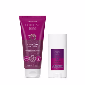 Combo Cuide-se Bem Amoruda: Bastão Anti-Atrito 35g + Sabonete Esfoliante Corporal 200ml