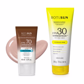Combo Boti.Sun: Protetor Solar Gel Creme FPS 30 200g + Protetor Solar Facial Antioleosidade FPS 30 40ml