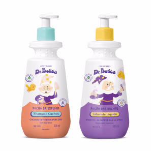 Kit Dr. Botica o Boticário Cacheados 3 ABC + Poção das Bolhas