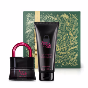 Combo Presente Her Code Clímax: Eau de Parfum 50ml + Loção Corporal 200ml + Caixa Presenteável