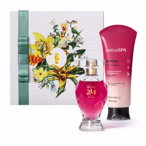 Combo Presente Dia Das Mães: Botica 214 African Sunrise Floral Frutal 75ml + Loção Corporal Nativa Spa Ameixa