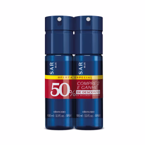 Combo Presente Dia dos Pais Quasar Blue: Body Spray 100ml + Desodorante Roll-On 55ml + Caixa Presenteável