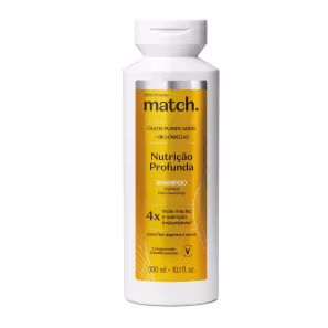 Match. Nutrição Profunda o Boticário - Shampoo 300ml