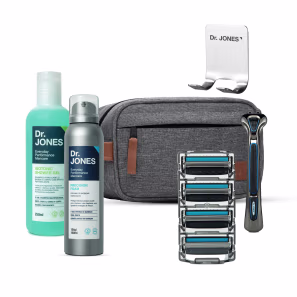 Kit The Razor 4 Barbear Clássico + Suporte (6 itens)
