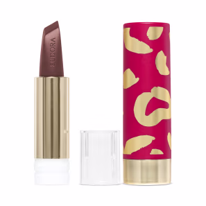 Combo Glamourosa e Determinada: Batom Marrom 3,4g + Case Rosa