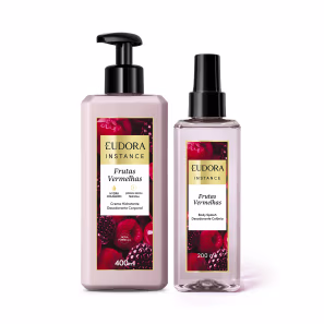 Combo Instance Frutas Vermelhas: Creme Corporal 400ml + Body Splash 200ml