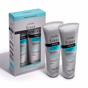 Kit Shampoo Siàge Men Combate à Caspa 250ml cada (2 unidades)