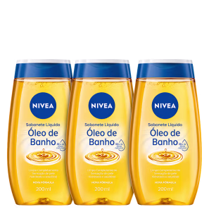 Kit Nivea Óleo De Banho Sabonete Líquido