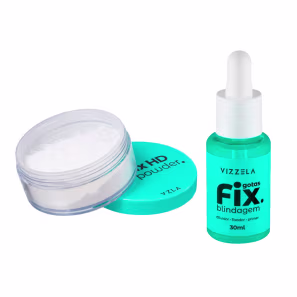 Kit Vizzela Gotas Fix 30ml + Pó Fix HD 15g