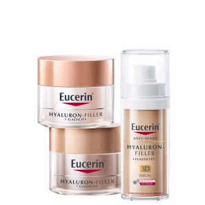 Kit Eucerin Hyaluron-Filler + Elasticity Trio (3 Produtos)