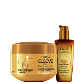 Kit Elseve L'Oréal Paris Óleo Extraordinário Sublime e Nutritivo (2 Produtos)