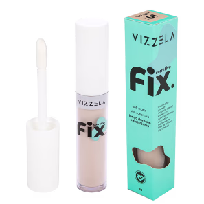 Vizzela Cosméticos Fix Cor 1 - Corretivo Líquido