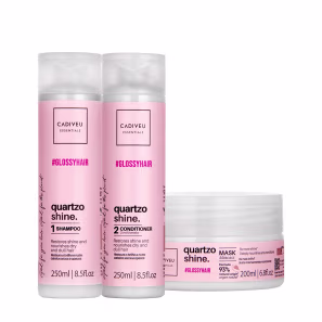 Kit Cadiveu Professional Quartzo Shine Shampoo Condicionador e Máscara (3 produtos)