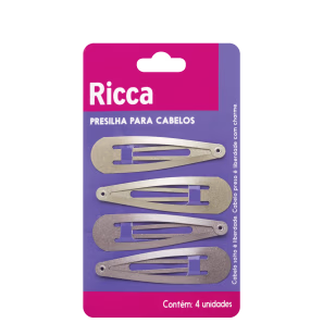 PRESILHAS TIC TAC RICCA METALLIC BLONDE 1765
