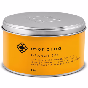 Chá Infusão de Frutas Orange Sky Moncloa Lata 65g