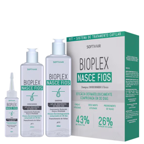 Kit Soft Hair Bioplex Nasce Fios (3 Produtos)