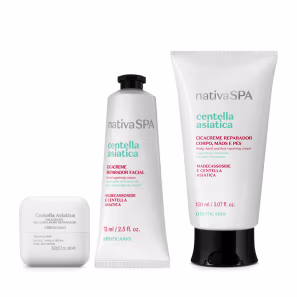 Combo Cicacreme Reparador Nativa SPA Centella Asiática: Balm 6,2g + Facial 75ml + Corporal 150ml