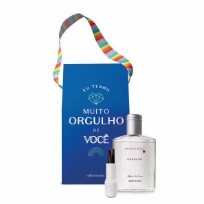 Combo Presente Orgulho: Insensatez Desodorante Colônia 100ml + Balm Labial Intense 3,2g + Caixa de Presente
