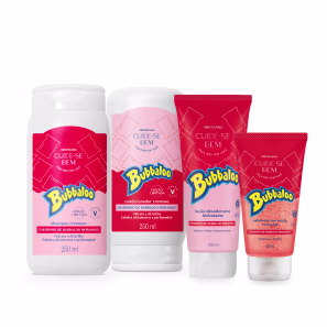 Combo Bubbaloo Morango (4 itens)