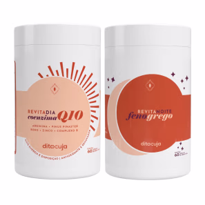 Duo Revita | 60 cápsulas | Vitalidade, Disposição e Libido | Revita Dia + Revita Noite