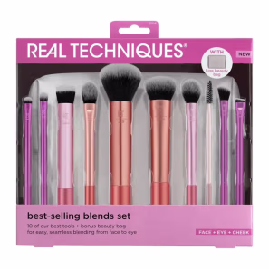 Real Techniques Kit 10 Best Sellers + Nécessaire