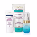 Combo Neo Dermo: Gel de Limpeza Purific Collection 150g + Gel Hidratante Facial Hidra Mineral Collection 30g + Gel Hidratante Facial Antissinais 45+ Pró Age Collection 50g
