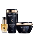 Kit Kérastase Chronologiste Elixir Ultime L'Huile Originale Travel Size Trio (3 Produtos)