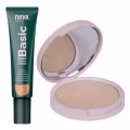 Kit Nina Makeup Base Líquida Basic+Pó Compacto Instant Cor 3