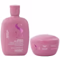 Kit Alfaparf Semi Di Lino Moisture -  Shampoo 250ml + Máscara 200ml