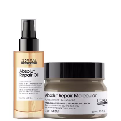 Imagem do produto Kit L'Oréal Professionnel Absolut Repair Molecular + Repair Oil 10in1 Plus (2 Produtos)
