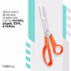 Tesoura Multiuso Laranja Pixel Costura 3562-7 Mundial 19cm (3)