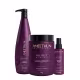 Kit Aneethun No Frizz System Shampoo 1L + máscara 1kg  + leave in selante (3)