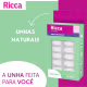 Unhas Postiças Naturais Formato Bailarina Fixação com Cola 24 Unhas Ricca (5)
