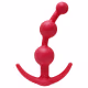 Aine Balls Massageador 13cm x 3cm Vermelho - Plug Anal em Silicone (3)