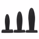 Kit Aine Flexível Básico Preto - Plug Anal em PVC (3 Produtos) (6)