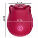 Vibrador e Estimulador Flor Rosa de Clitóris com Pulsação (2)