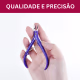 NYBC Beauty  Inox Cabo Plástico Roxo - Alicate Para Cutícula (3)