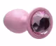 Plug Anal rosa claro e glitter- P (4)